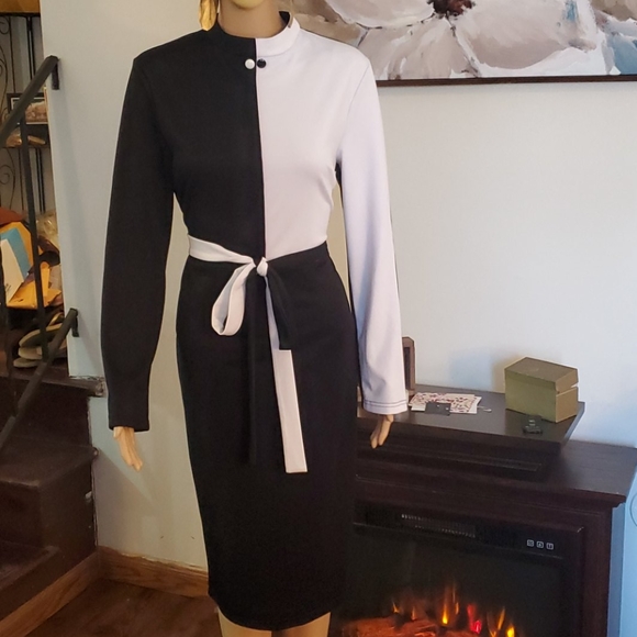 Black/White Dress size Medium, NEW WITHOUT TAGS - Picture 4 of 8